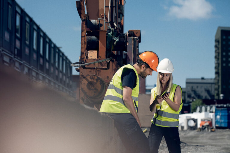 platsledning på byggarbetsplats