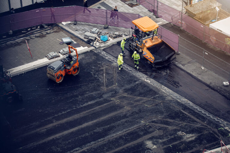 Mijöbild byggarbetsplats