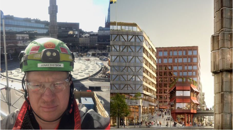 veidekke skyddsombud Jonas Ekström använder Infobric Field